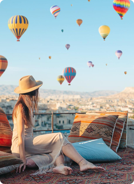 Woman enjoying the view